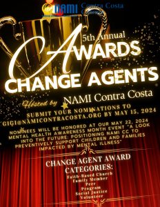 NAMI CC's 5th Annual Change Agents Awards Flyer 2024
