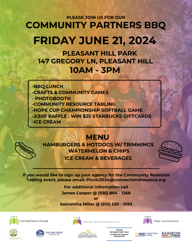 community partners picnic bbq flyer for 2024